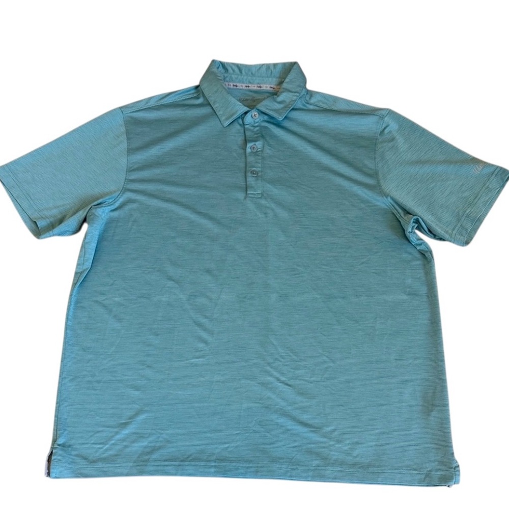 Walter Hagen 11 Men's Blue/Green Polo Shirt Size XL Golf Outdoor Active